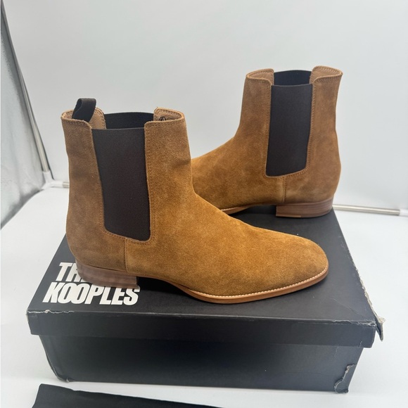 The Kooples Men\'s Tan Suede Chelsea Boots main image 10